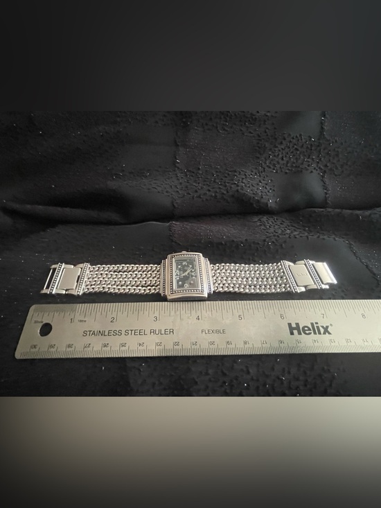 ECLISSI Silver-Tone Women\'s Rectangular Bracelet Watch - Black Dial main image 4